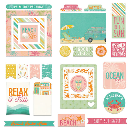 Photoplay SALT &amp; SEA Cardstock Ephemera 26pc