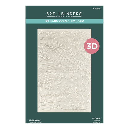 Spellbinders FIELD NOTES 3D Embossing Folder 5.5X8.5