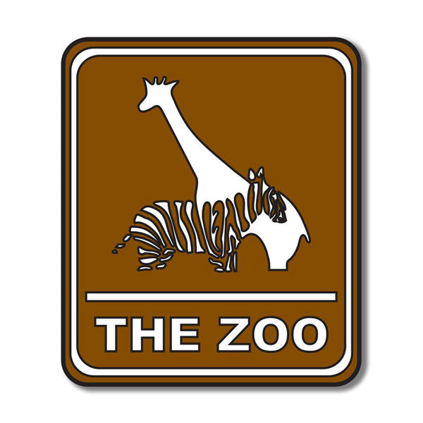 THE ZOO SIGN Laser DieCut Outdoor Embellishment