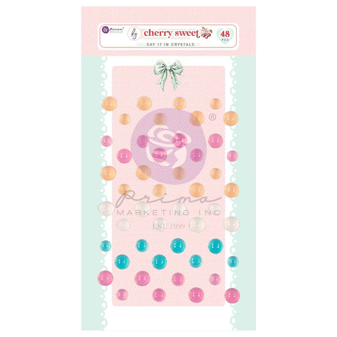 Prima Cherry Sweet SAY IT IN CRYSTALS 48pc Dewdrops