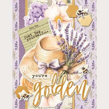 Simple Stories Simple Cards SIMPLE VINTAGE LAVENDER FIELDS Card Kit