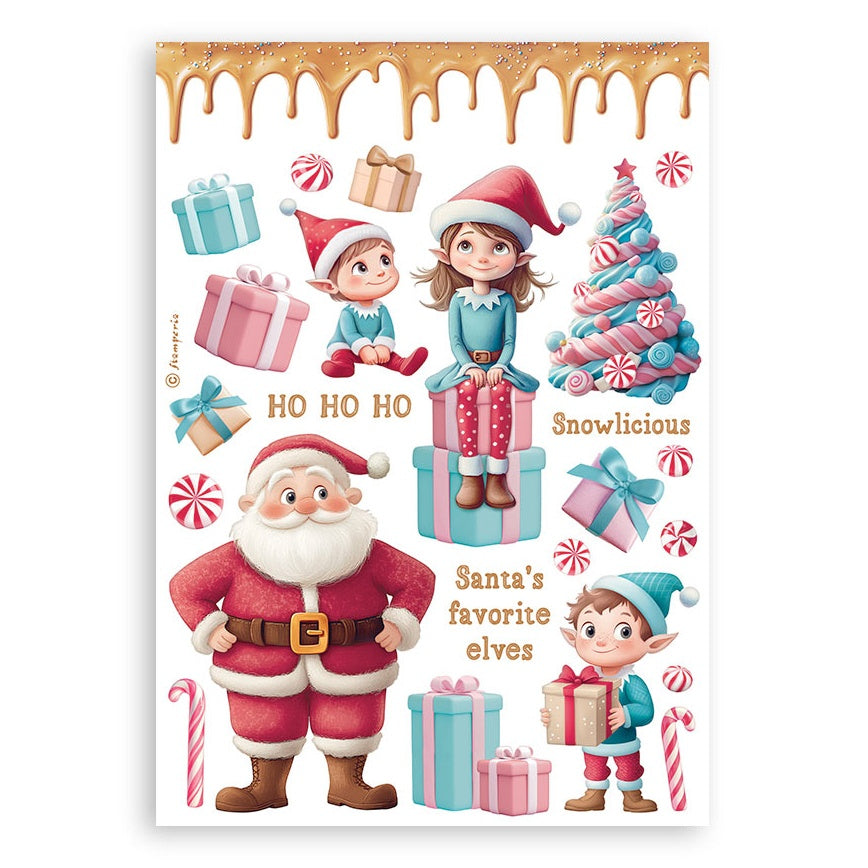 Stamperia CANDY CHRISTMAS 6”X8” Washi Pad