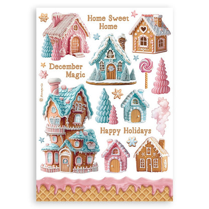 Stamperia CANDY CHRISTMAS 6”X8” Washi Pad