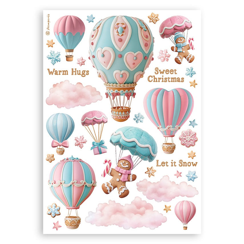 Stamperia CANDY CHRISTMAS 6”X8” Washi Pad