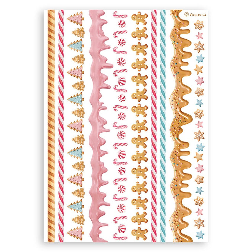 Stamperia CANDY CHRISTMAS 6”X8” Washi Pad