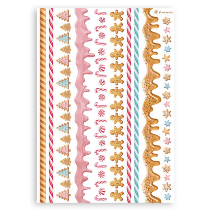 Stamperia CANDY CHRISTMAS 6”X8” Washi Pad