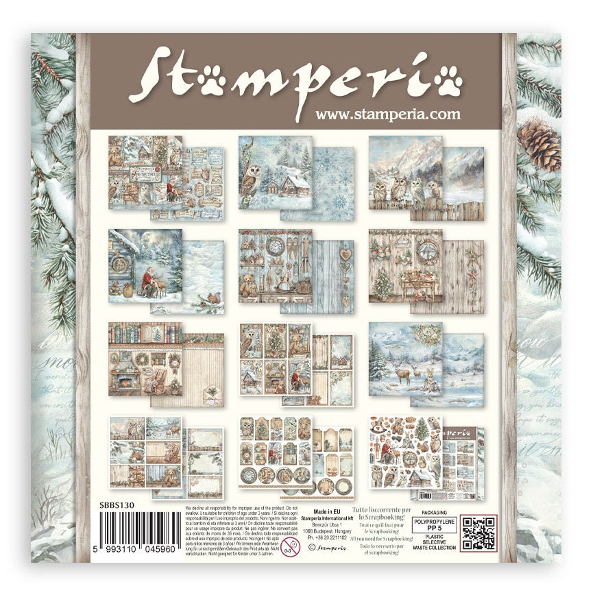 Stamperia THE OWL’S HOUSE 8&quot;X8&quot; Scrapbook Paper Pack