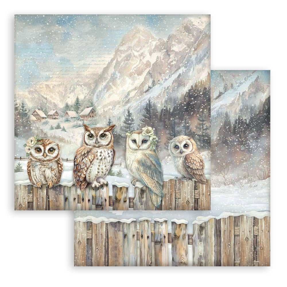Stamperia THE OWL’S HOUSE 8&quot;X8&quot; Scrapbook Paper Pack
