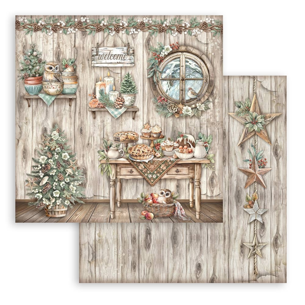 Stamperia THE OWL’S HOUSE 8&quot;X8&quot; Scrapbook Paper Pack