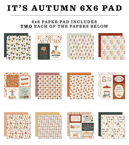 Carta Bella IT’S AUTUMN 6&quot;X6&quot; Paper Pad