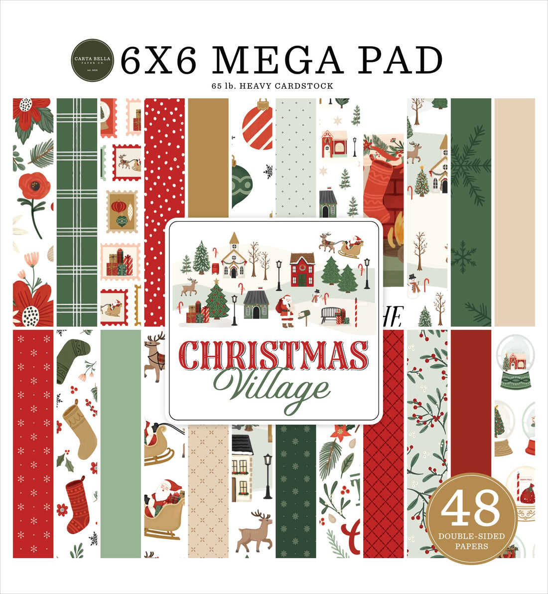 Carta Bella CHRISTMAS VILLAGE 6"X6" Mega Pad