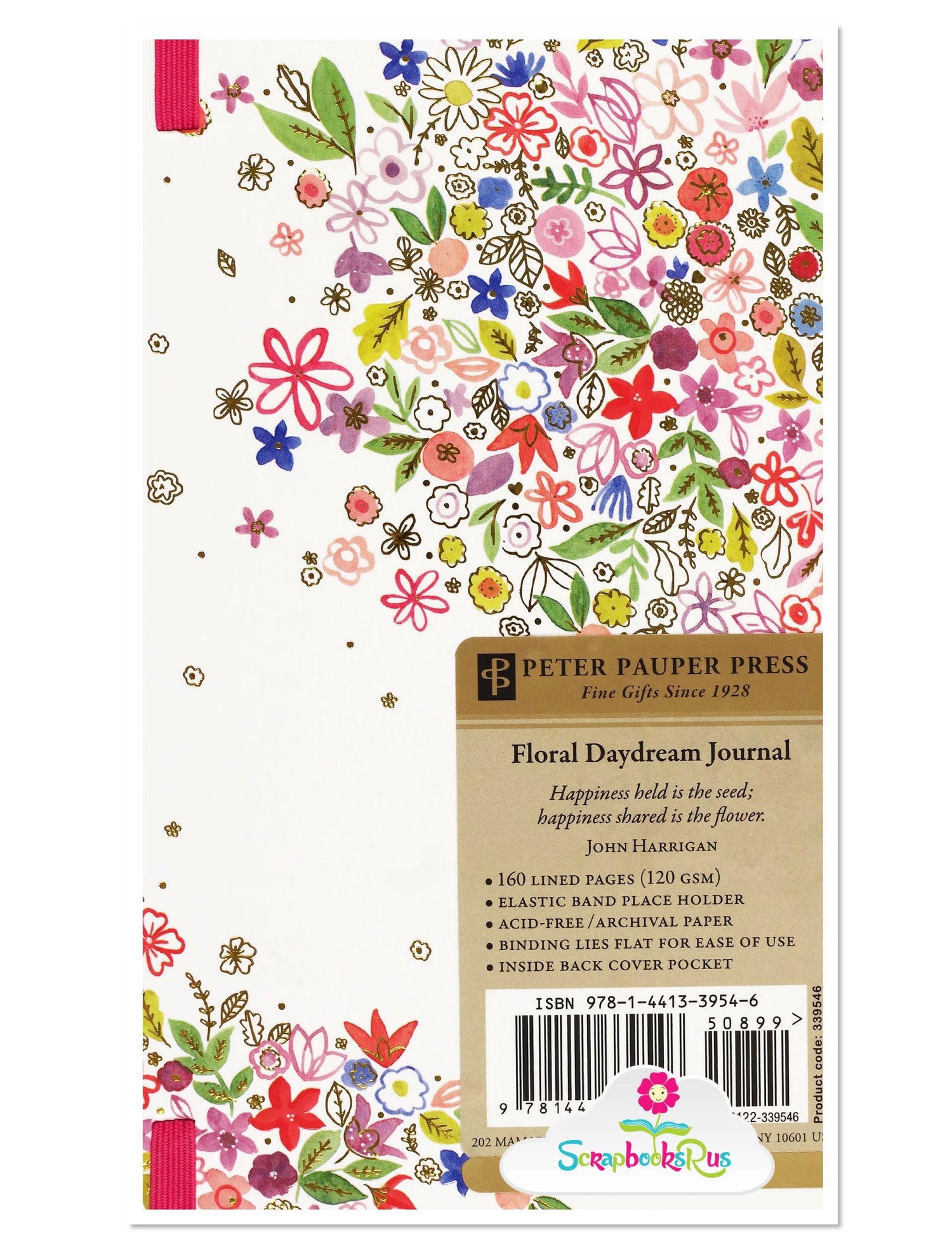 Peter Pauper FLORAL DAYDREAM A7 Journal