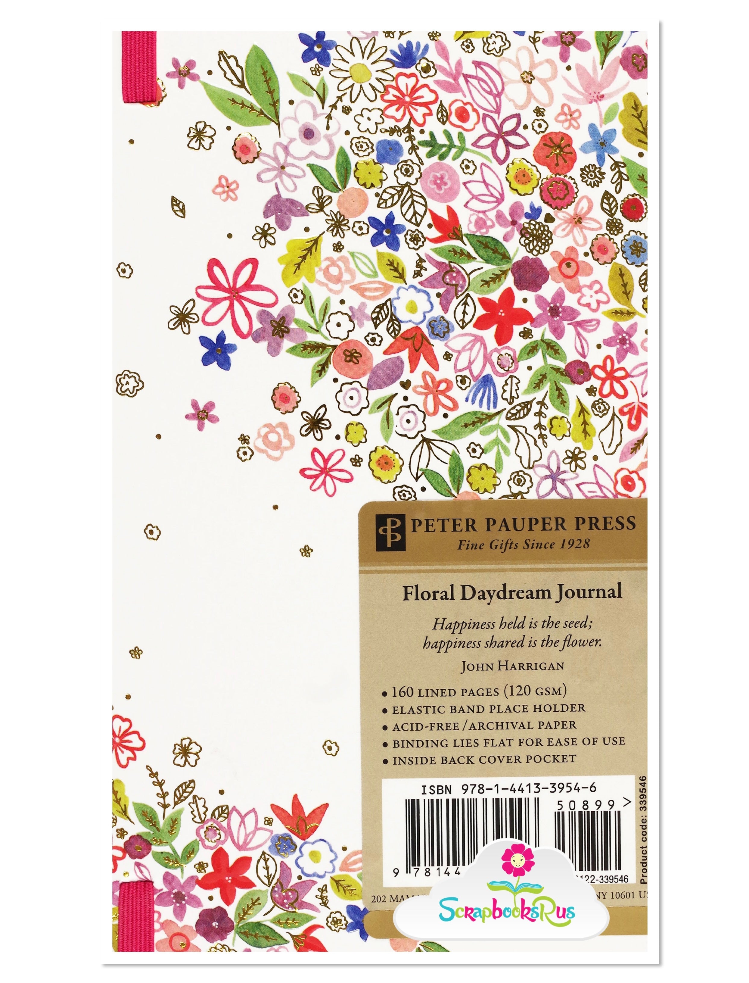 Peter Pauper FLORAL DAYDREAM A7 Journal