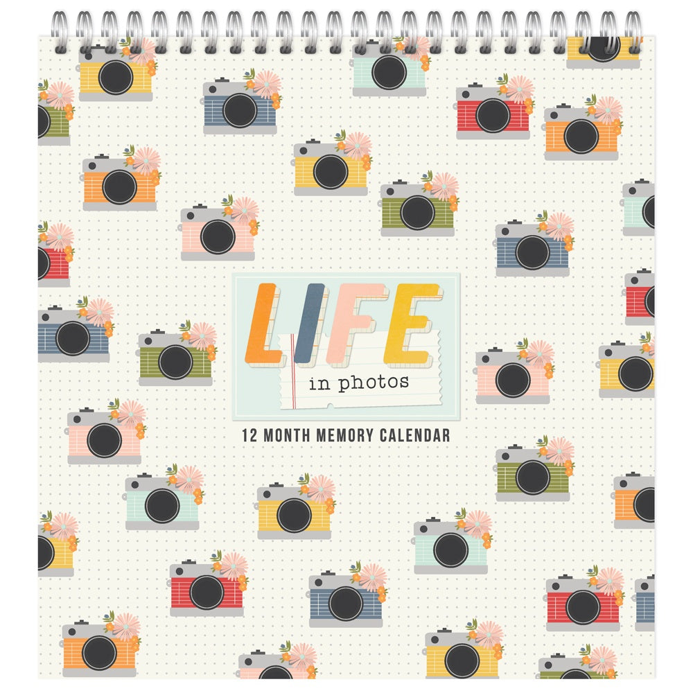 Simple Stories LIFE IN PHOTOS 12 Month Memory 12”X12” Calendar Kit