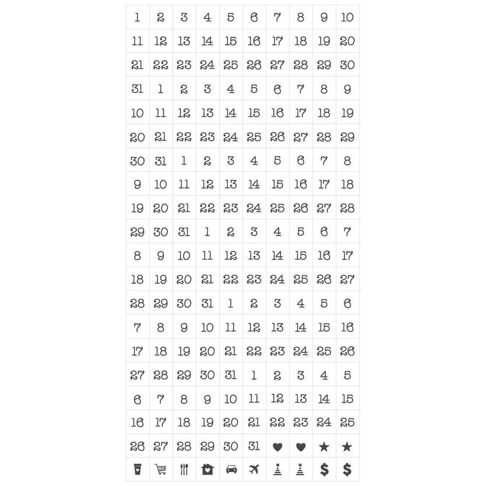 Simple Stories LIFE IN PHOTOS 12 Month Memory 12”X12” Calendar Kit