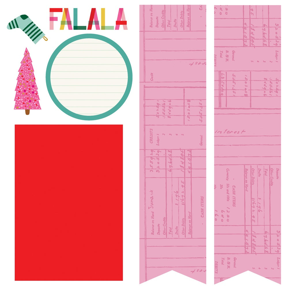 Simple Stories Simple Pages HARD CANDY CHRISTMAS Page Kit