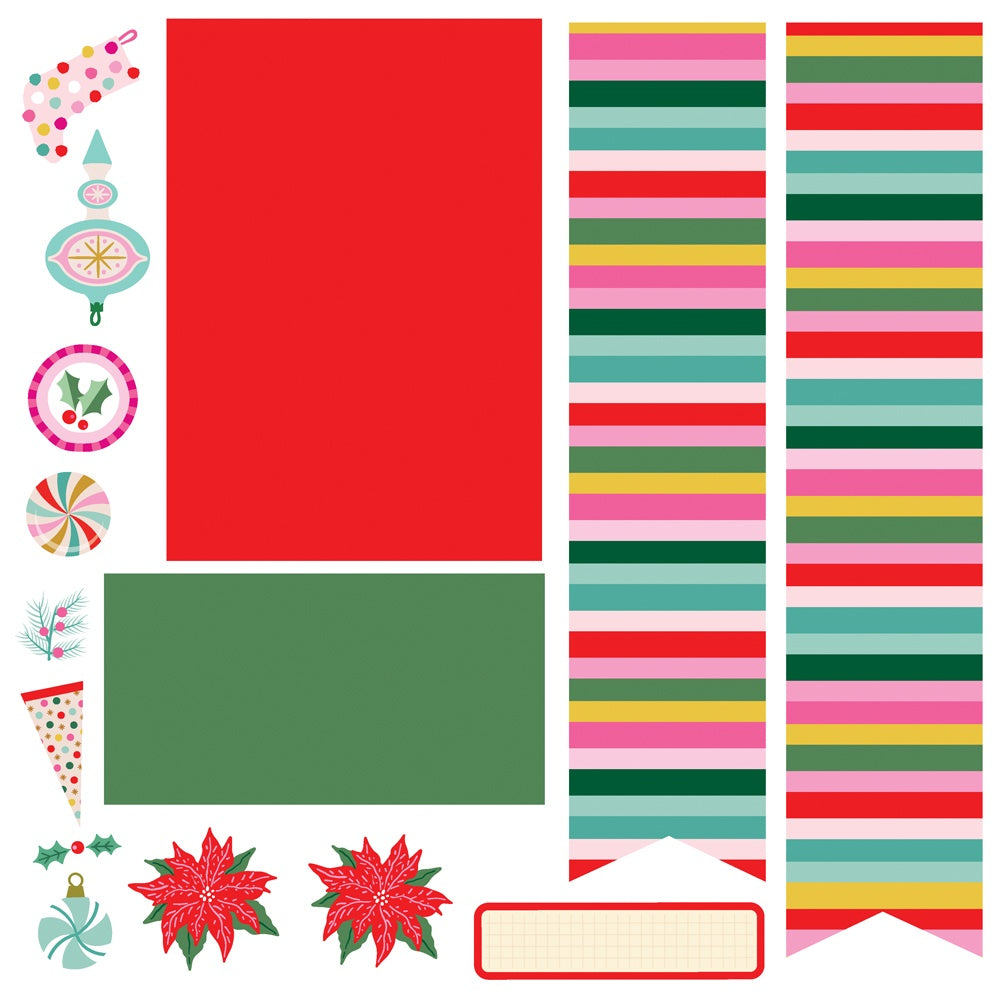 Simple Stories Simple Pages HARD CANDY CHRISTMAS Page Kit