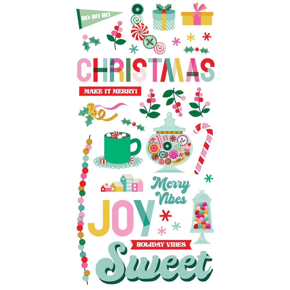 Simple Stories Simple Pages HARD CANDY CHRISTMAS Page Kit
