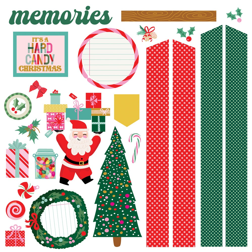 Simple Stories Simple Pages HARD CANDY CHRISTMAS Page Kit