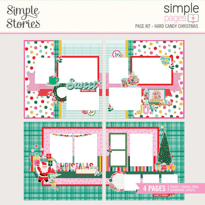 Simple Stories Simple Pages HARD CANDY CHRISTMAS Page Kit