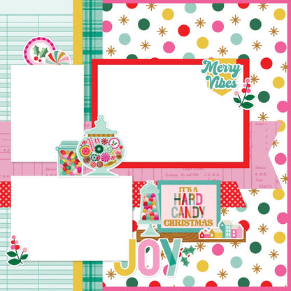 Simple Stories Simple Pages HARD CANDY CHRISTMAS Page Kit