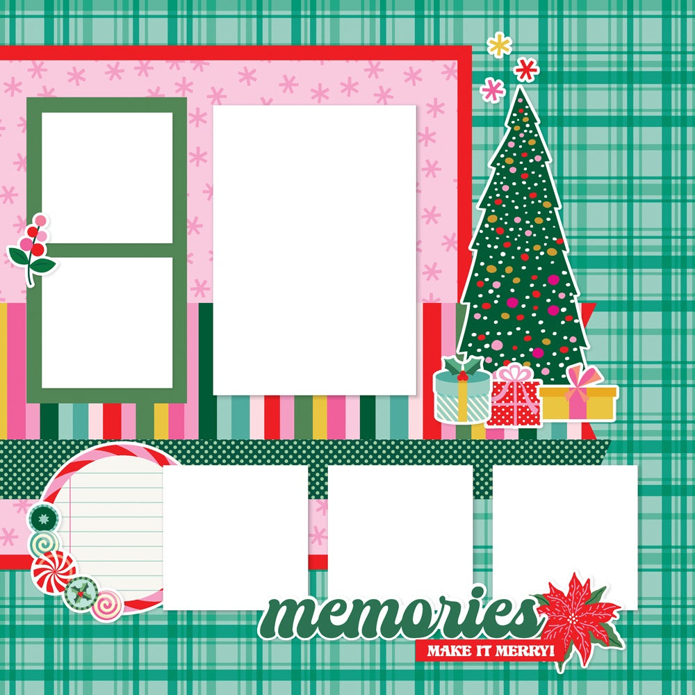 Simple Stories Simple Pages HARD CANDY CHRISTMAS Page Kit