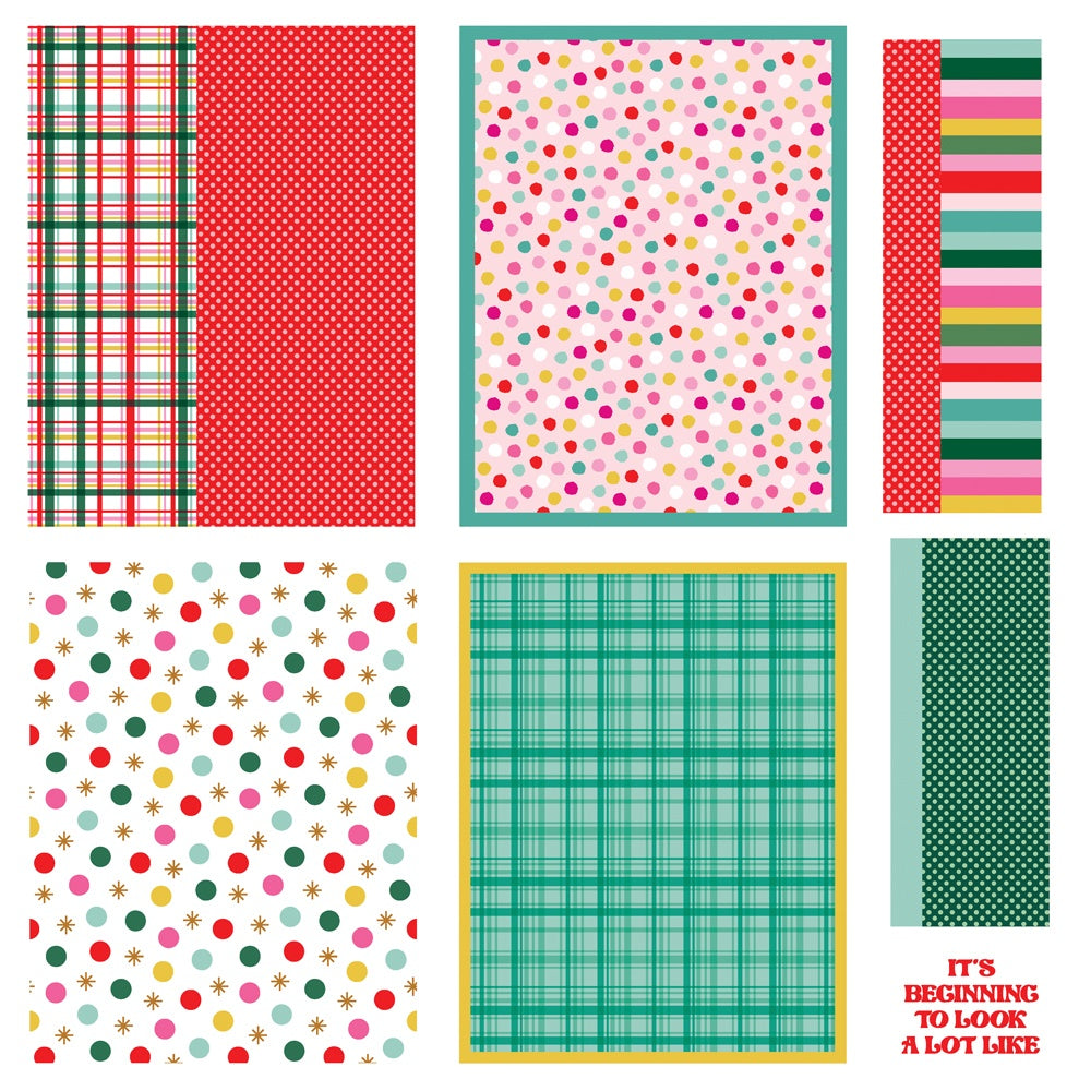 Simple Stories Simple Cards HARD CANDY CHRISTMAS Card Kit