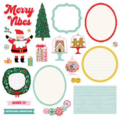 Simple Stories Simple Cards HARD CANDY CHRISTMAS Card Kit