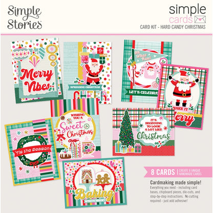 Simple Stories Simple Cards HARD CANDY CHRISTMAS Card Kit
