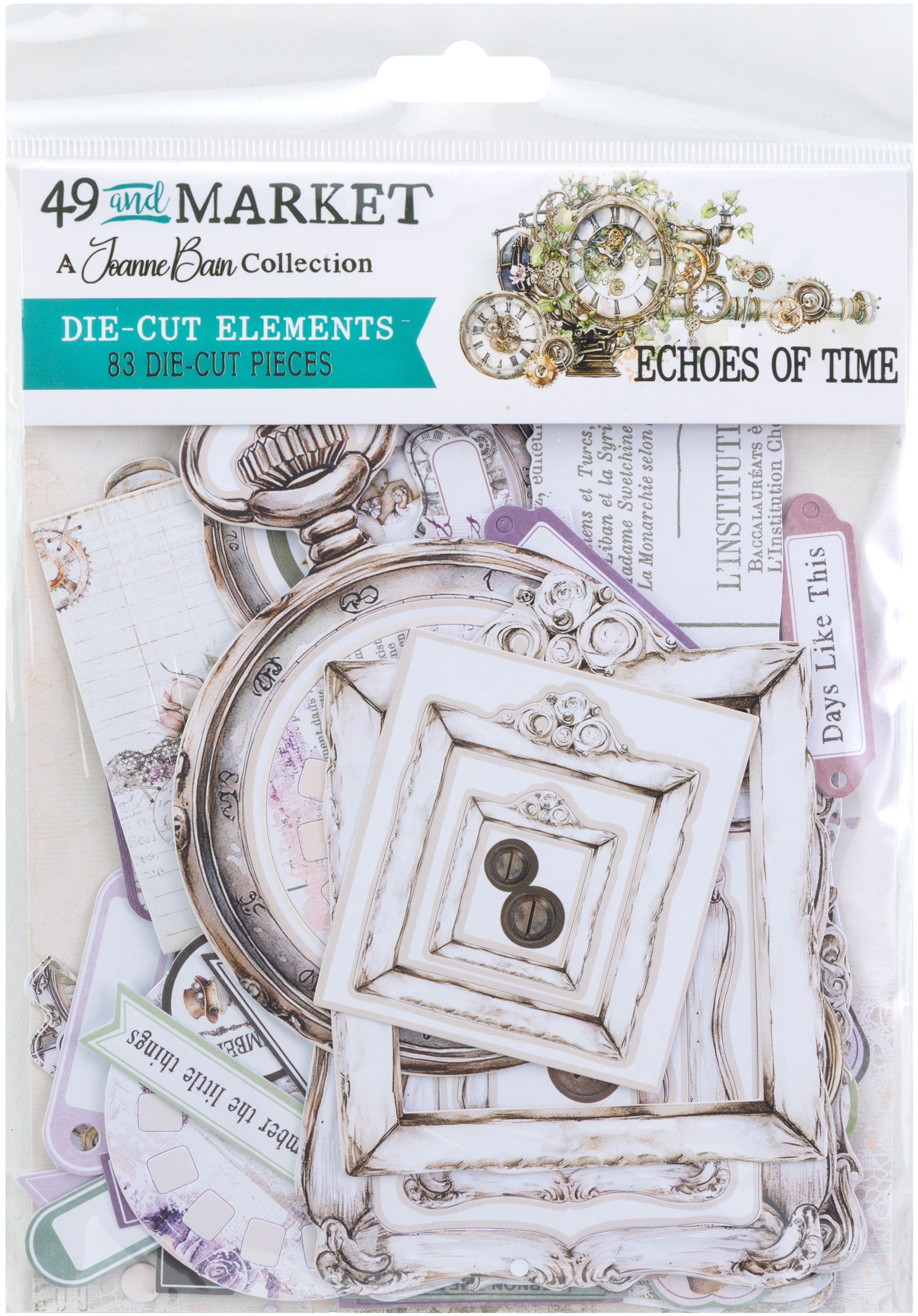 49 and Market ECHOES OF TIME Die-Cut Elements 83pc