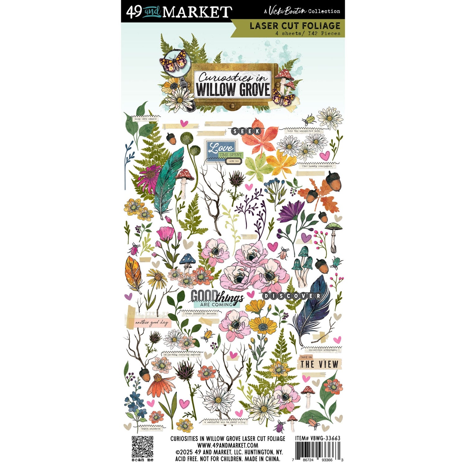 49 and Market Vicki Boutin CURIOSITIES IN WILLOW GROVE Laser Cut Foliage