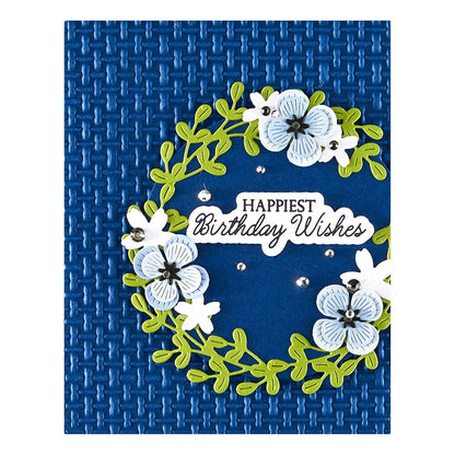 Spellbinders LINEN 3D Embossing Folder 5.5X8.5