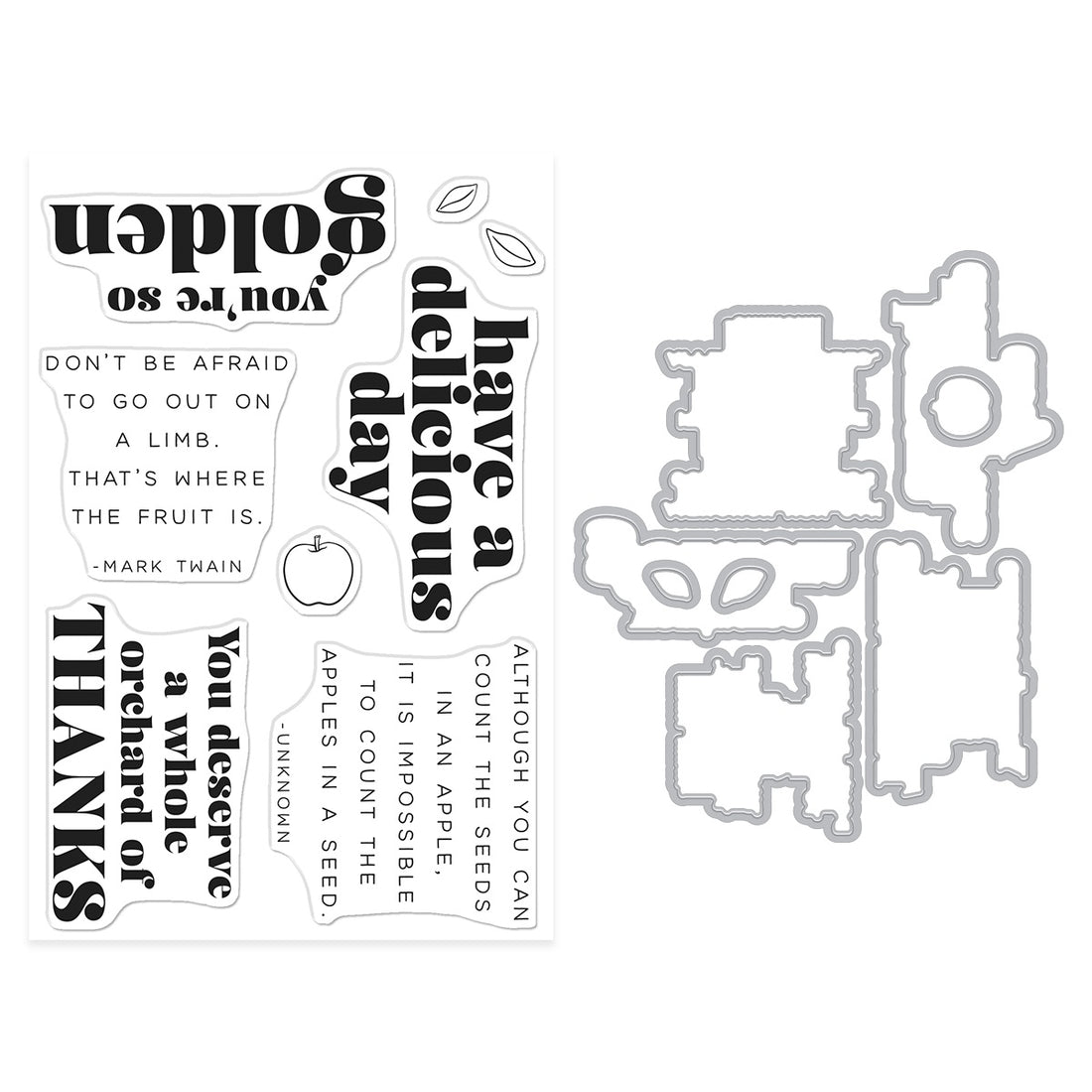 Hero Arts YOU’RE GOLDEN Stamp &amp; Cut Set