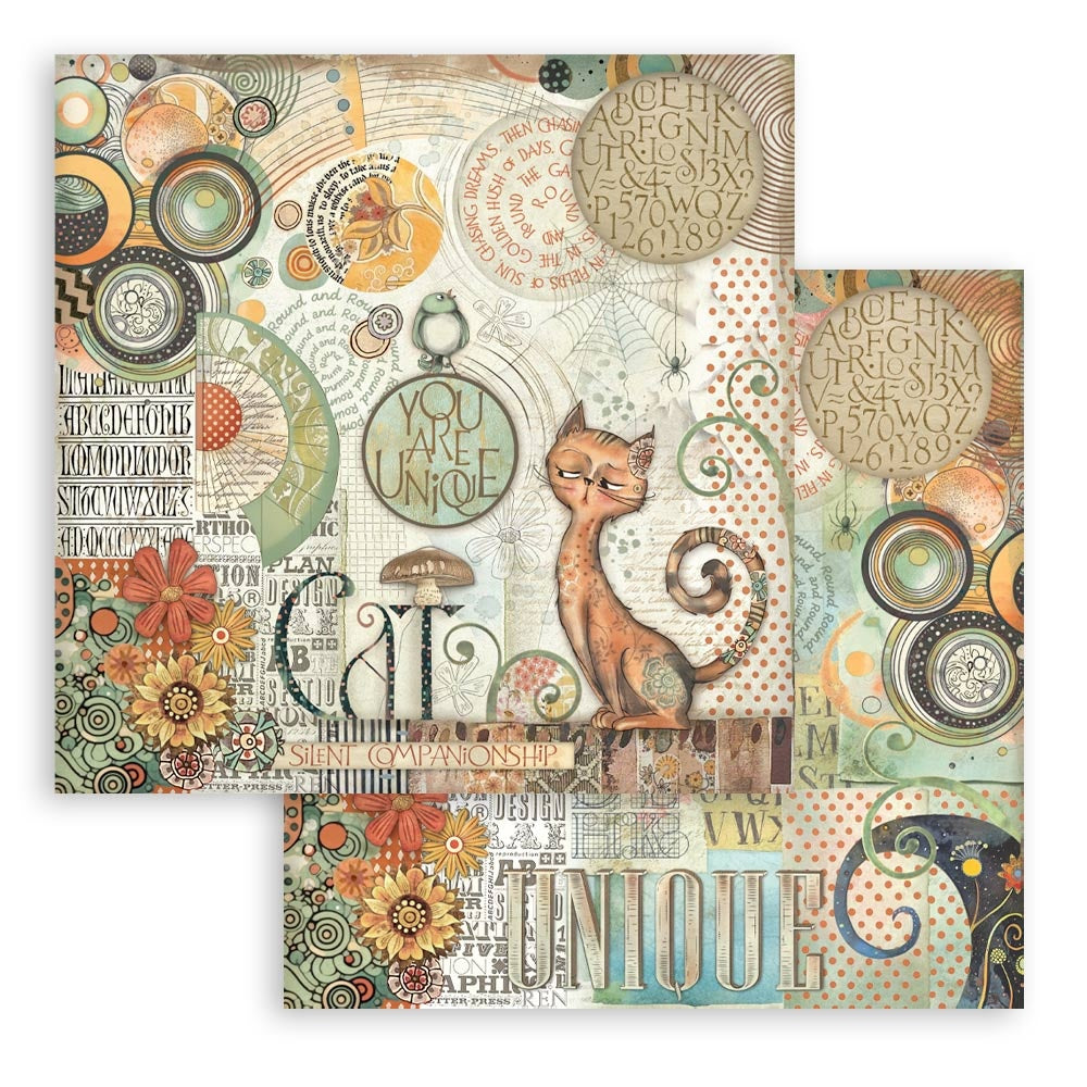 Stamperia FURRY FRIENDS 12”X12” Scrapbook Paper Pack