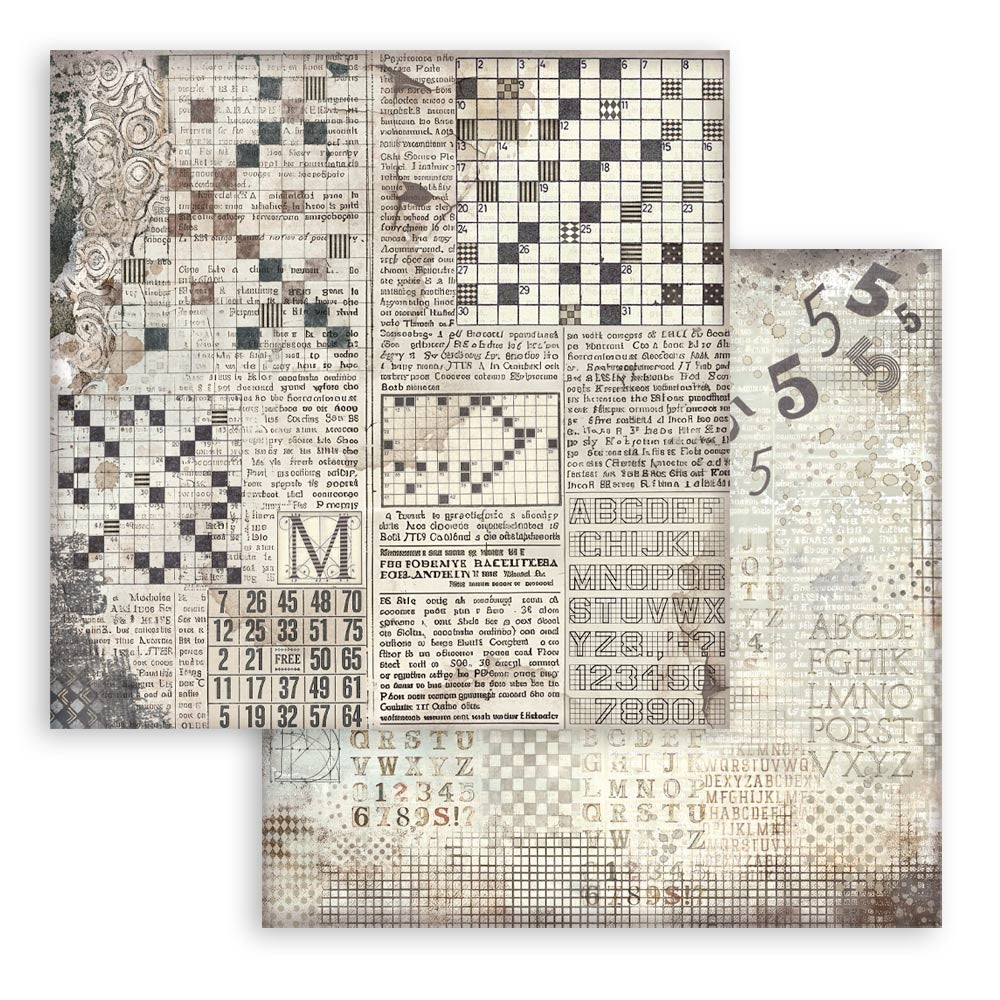 Stamperia Furry Friends BACKGROUNDS SELECTION 8"X8" Scrapbook Paper Pack