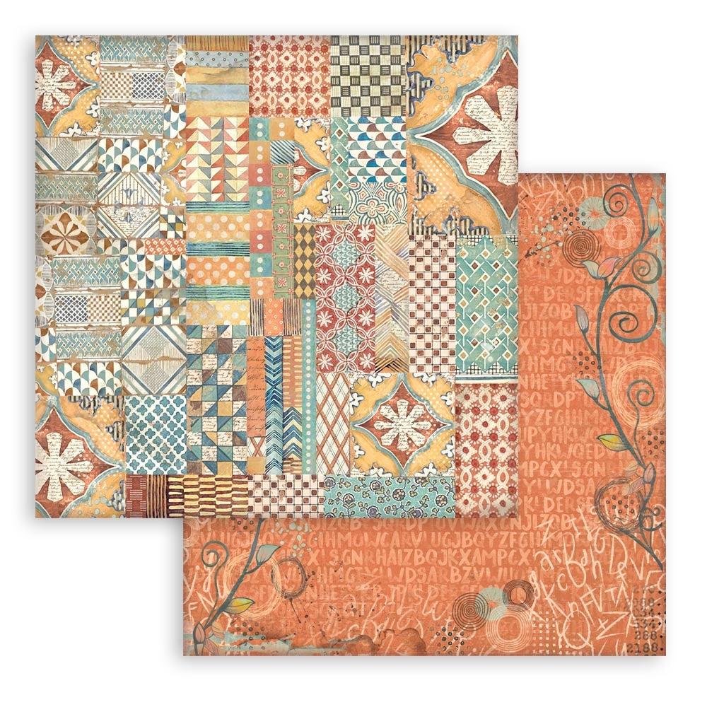 Stamperia Furry Friends BACKGROUNDS SELECTION 8"X8" Scrapbook Paper Pack