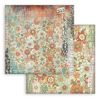 Stamperia Furry Friends BACKGROUNDS SELECTION 8"X8" Scrapbook Paper Pack