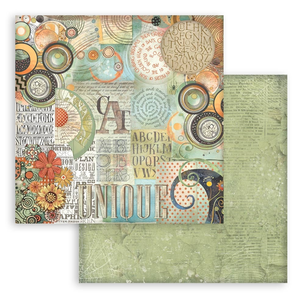 Stamperia Furry Friends BACKGROUNDS SELECTION 8"X8" Scrapbook Paper Pack