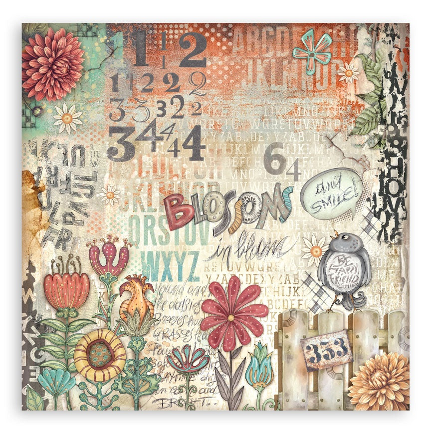 Stamperia Furry Friends MAXI PAD 12”X12” Scrapbook Paper Pack