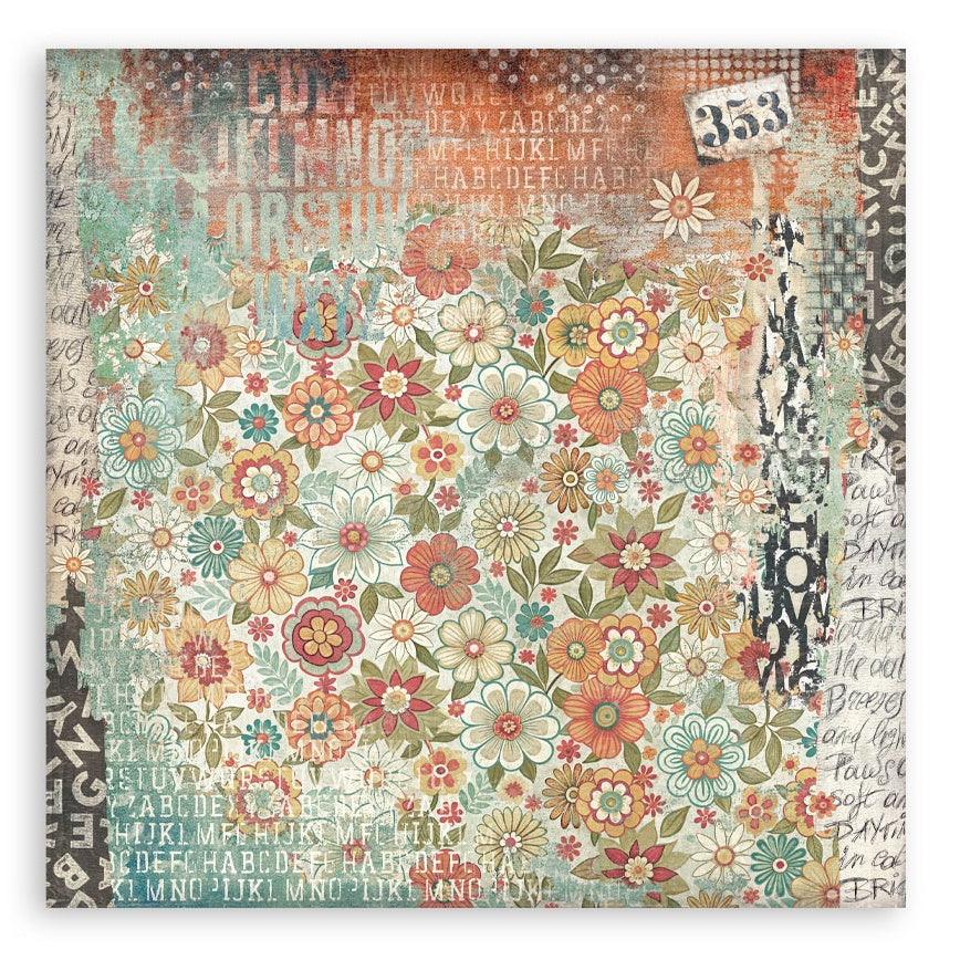 Stamperia Furry Friends MAXI PAD 12”X12” Scrapbook Paper Pack