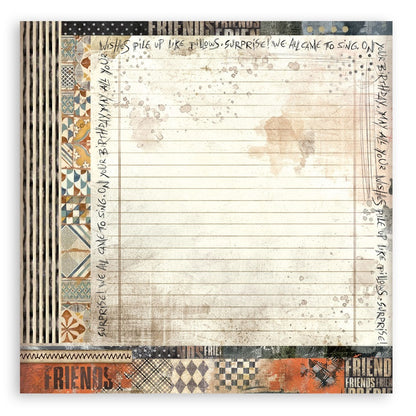 Stamperia Furry Friends MAXI PAD 12”X12” Scrapbook Paper Pack