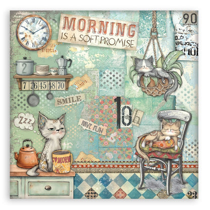 Stamperia Furry Friends MAXI PAD 12”X12” Scrapbook Paper Pack