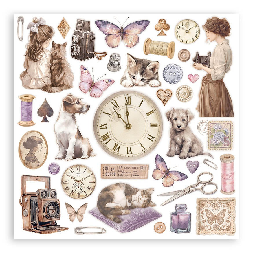 Stamperia QUIET DAYS 12"X12" Scrapbook Paper Pack