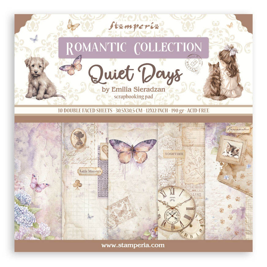 Stamperia QUIET DAYS 12"X12" Scrapbook Paper Pack