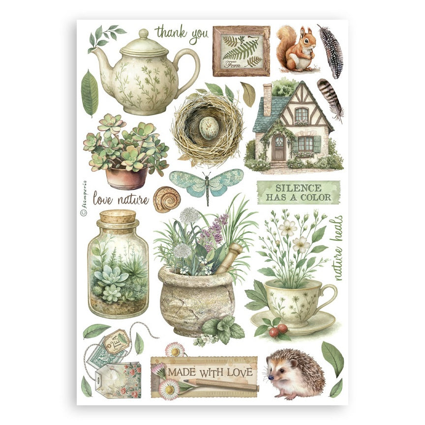 Stamperia HERBARIUM SILVAE Washi Pad