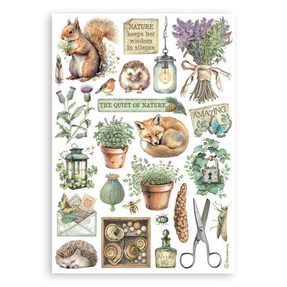 Stamperia HERBARIUM SILVAE Washi Pad