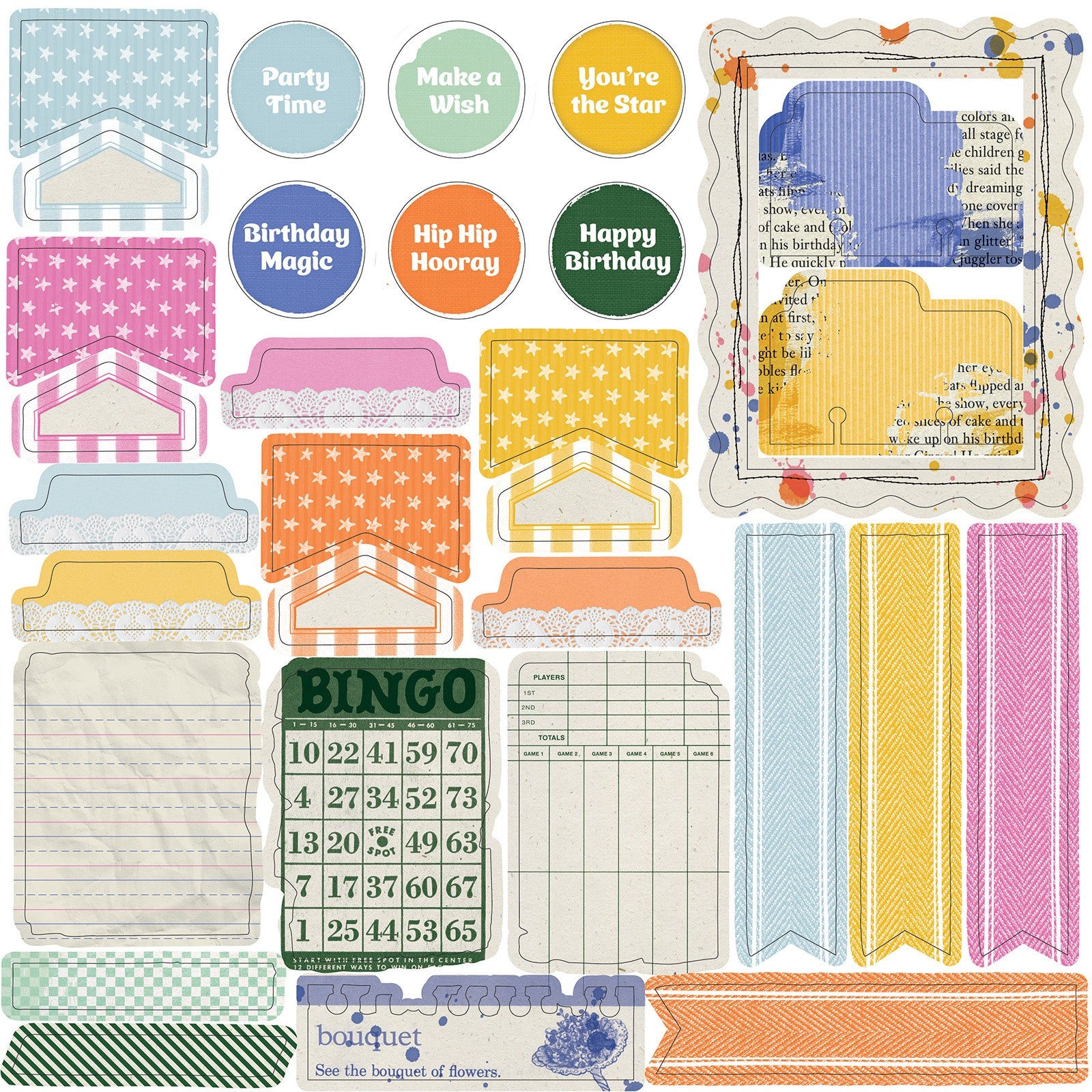 49 and Market IT’S YOUR DAY! 12”X12” All In One Kit 16pc