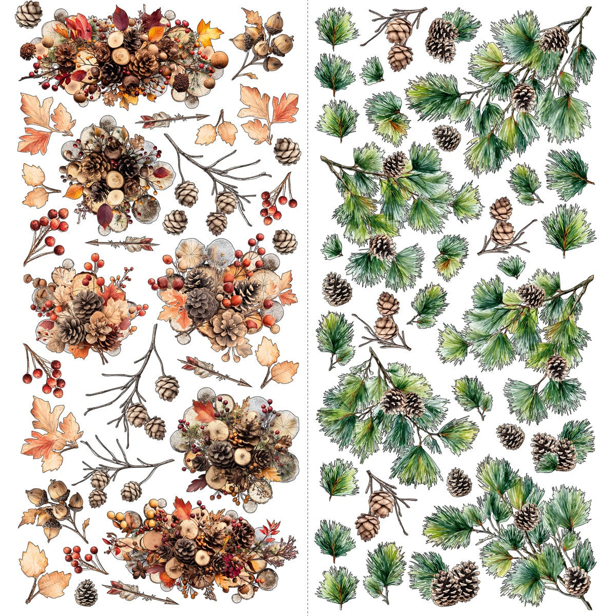 49 and Market TIMBER &amp; TWEED Laser Cut Floral Set 97pc