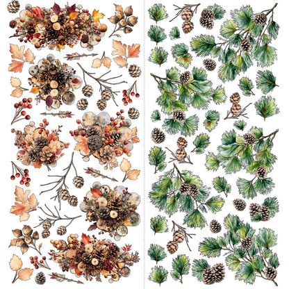 49 and Market TIMBER &amp; TWEED Laser Cut Floral Set 97pc