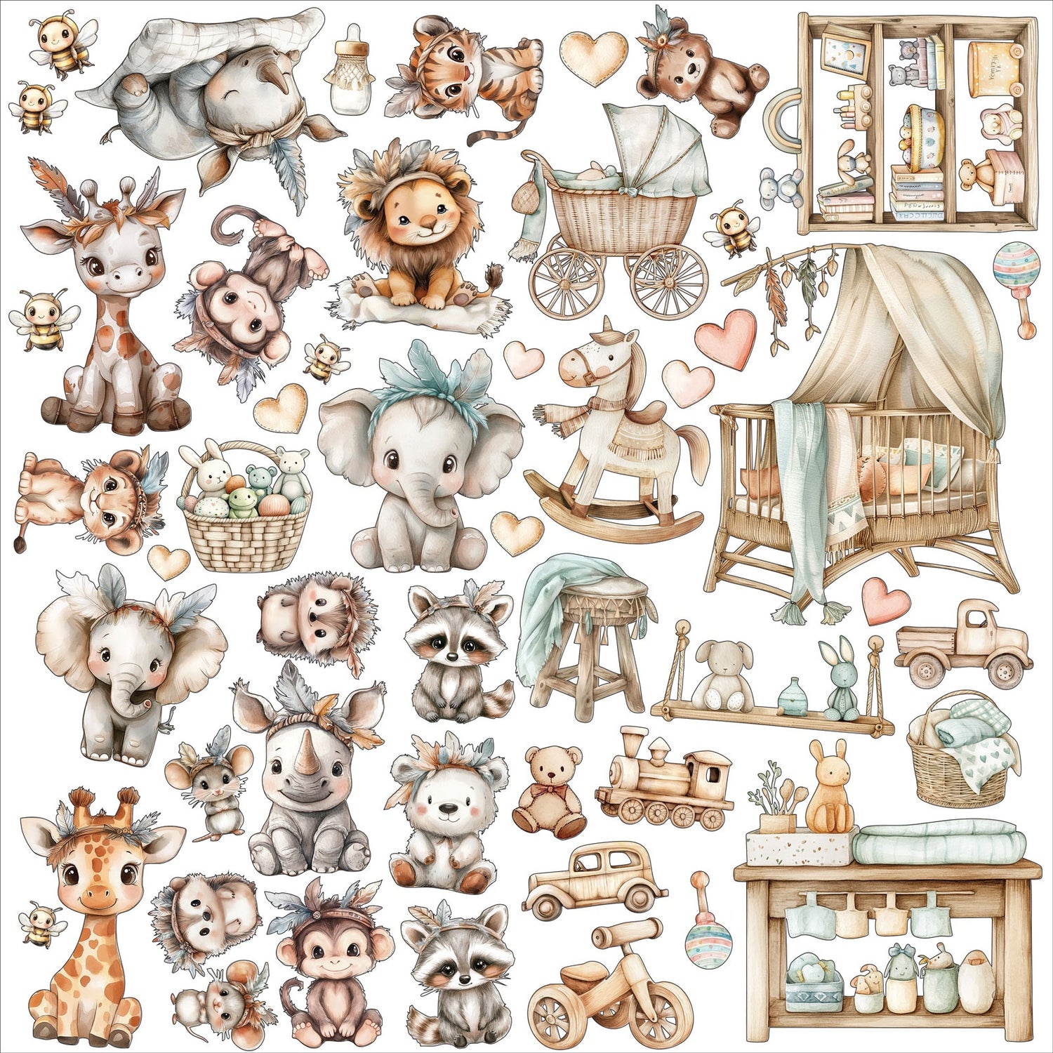 49 and Market LITTLE DREAMERS SPICE 12”X12” All In One Kit 16pc